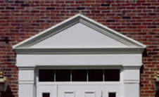 aluminum door or window pediment