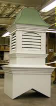 Prefinished aluminum cupola